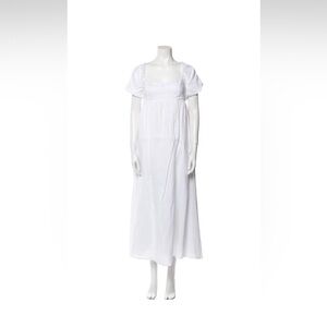 Dissh Monty linen puff sleeve dress